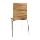 thumbnail of Sedia Bolero Zebrano con schienale quadrato in faggio 4 pezzi