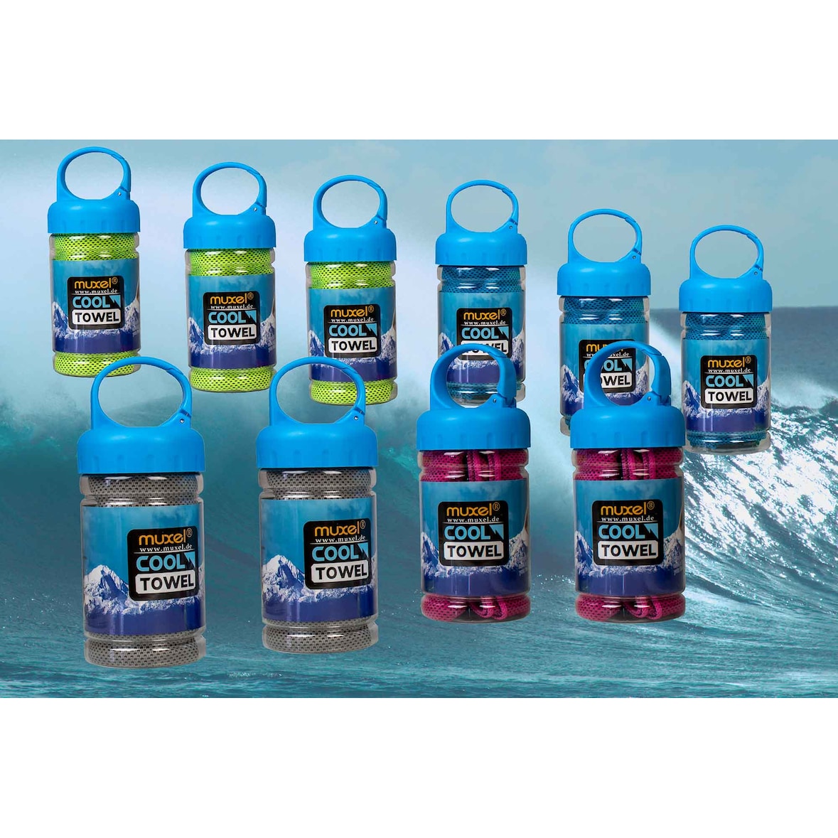 10 x Ice Tuch, das Cool Down Towel oder Kühltuch bei Sport und Fitness