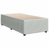 thumbnail of vidaXL Boxspringbett mit Matratze Hellgrau 100x200 cm Samt