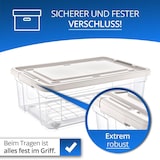 thumbnail of Aufbewahrungsbox mit Deckel 5er Set 1,5 L Kunststoffbox Stapelbox Regalbox Lagerbox Transparent
