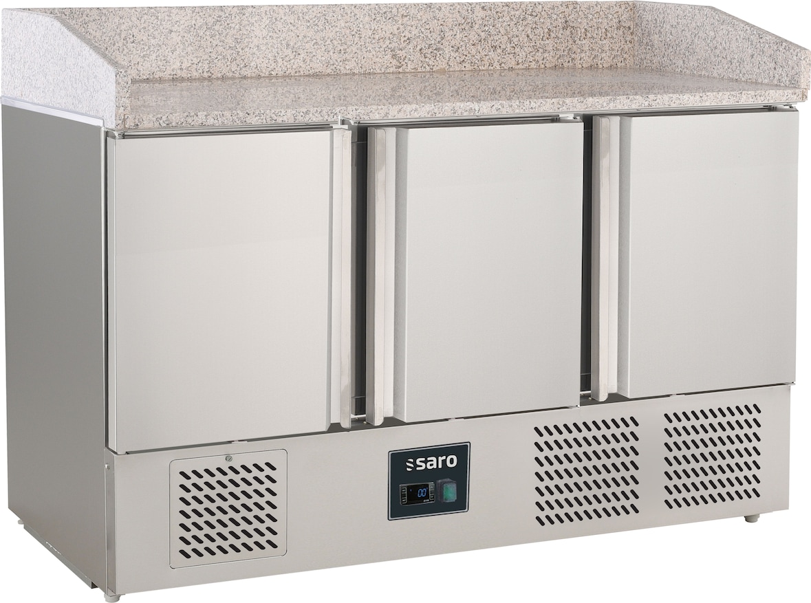 Saro Pizzatisch, 3 Türen, Modell S 903 PZ S/S TOP PRO, B 1400 x T 700 x H 1020 mm