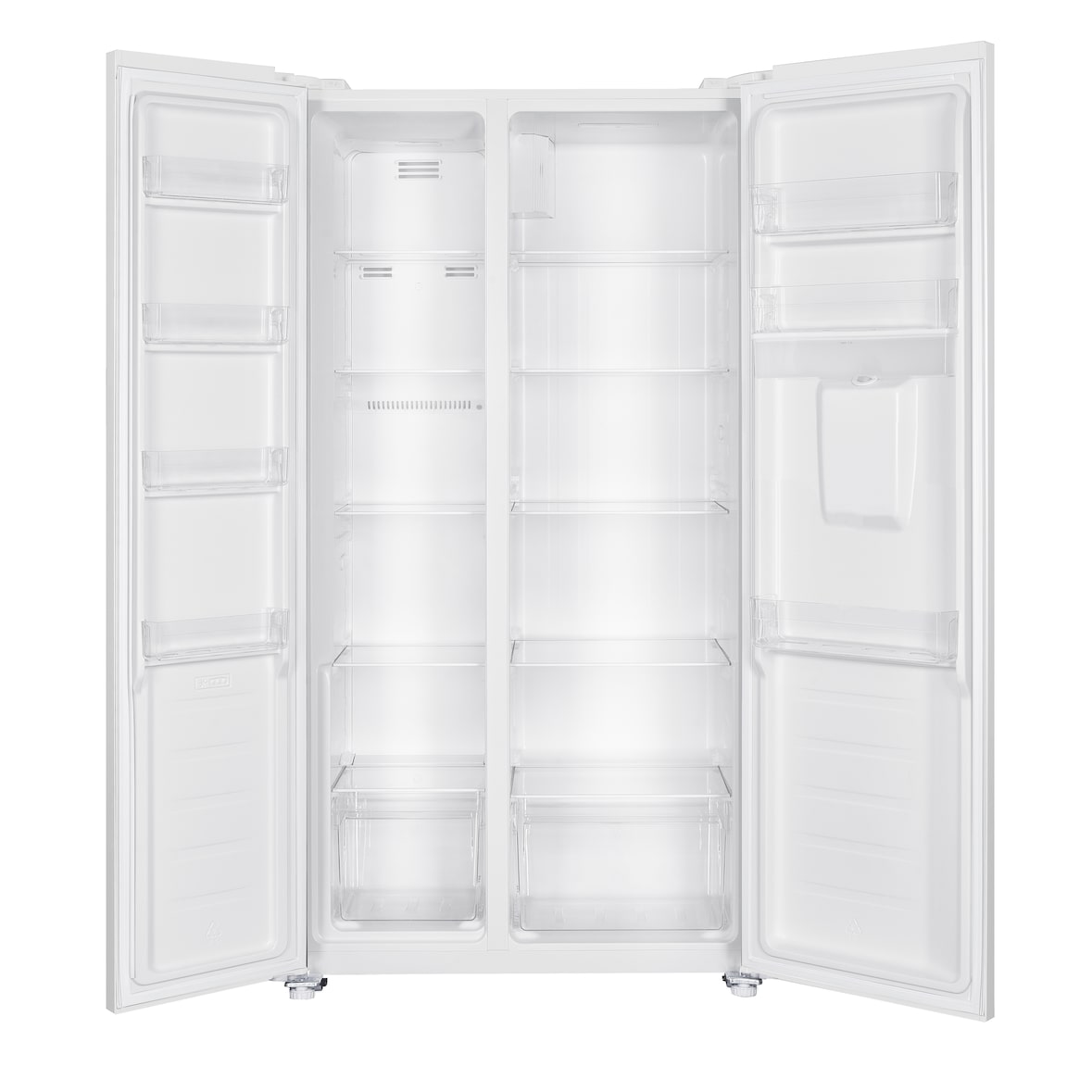 Exquisit SBS146-WS-041EW -Amerikaanse koelkast - Waterdispenser - Display - No Frost - 439 liter - Wit