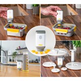 thumbnail of PIKA - Pompe sous vide électrique + 5 valves pour boites alimentaires Pika | Appareil de mise sous vide alimentaire : conservation 3 à 5 fois plus lon