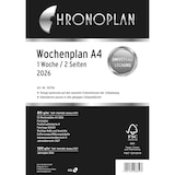 thumbnail of Chronoplan 50706 Wochenplan, A4, 2026, Weiß, 210 x 297 mm, Inhalt: 62 Blätter / 1 Stück