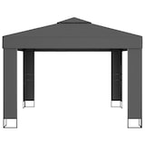 thumbnail of vidaXL Pavillon mit Doppeldach & LED-Lichterkette 3x3 m Anthrazit