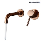 thumbnail of NAVIS|Rubinetto da bagno montaggio a parete in 2 parti oro rosa|semplice in acciaio inox a parete|Miscelatore per lavabo gastronomico per hotel