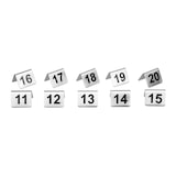 thumbnail of Lot de numéros de table en acier inoxydable 11-20 | Olympia - U047