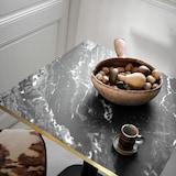 thumbnail of Restootab - Mesa 70x70cm - Modelo redondo em mármore real com rebordos em latão