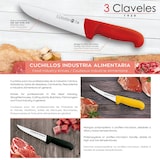 thumbnail of 3 Claveles Proflex - Cuchillo Profesional Carnicero Ancho 18 cm Microban. Amarillo