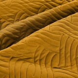 thumbnail of Tagesdecke 170x210 OEKO-TEX - gelb hellgrau Microfaser-Bezug wattiert gesteppt Wende-Design XXL Sofa Couch Bett Bettüberwurf