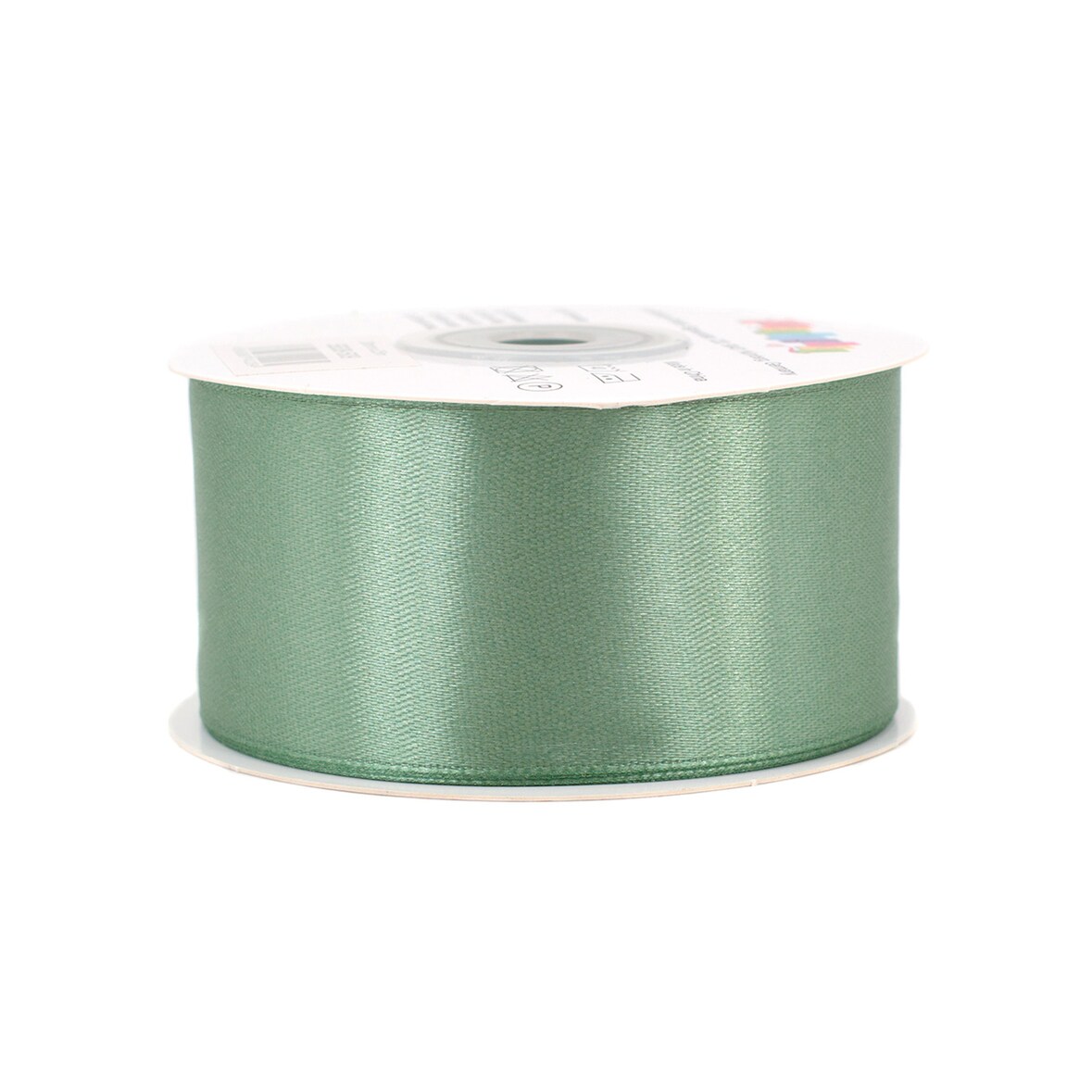 38mm Satinband 25m Schleifenband Geschenkband Dekoband Stoffband Uni Eukalyptus