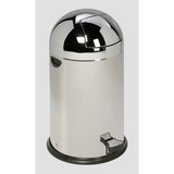 thumbnail of PROREGAL Klassischer Abfallsammler mit Fußpedal | 40 Liter, HxBxT 73x46,5x46,5cm | Edelstahl | Silber | Mülleimer Abfalleimer