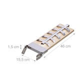 thumbnail of Relaxdays Flammlachsbretter 2er Set, Räucherbrett f. Lachsfilet, Zedernholzbrett, neigbare Edelstahl Halterungen, natur