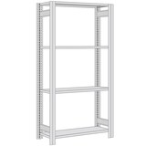 thumbnail of PROREGAL Fachbodenregal FALKE | Light-Duty | Grundregal | HxBxT 180x87x30cm | 4 Ebenen | Fachlast 150kg | Einseitig nutzbar | Verzinkt