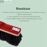 thumbnail of BawiTec Echt Rosshaarbesen 30cm mit Teleskopstiel Zimmerbesen Kehrbesen Rosshaar