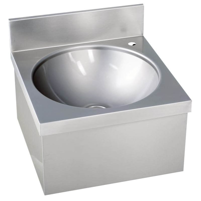 Handwaschbecken eckige Form ohne Mischbatterie BxTxH 40x40x23,5cm