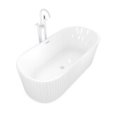 thumbnail of AcquaVapore freistehende Badewanne Wanne Acryl F08 170x80cm mit Armatur AF03