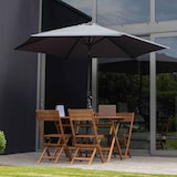 thumbnail of Parasol droit 3m en aluminium gris anthracite - Oviala