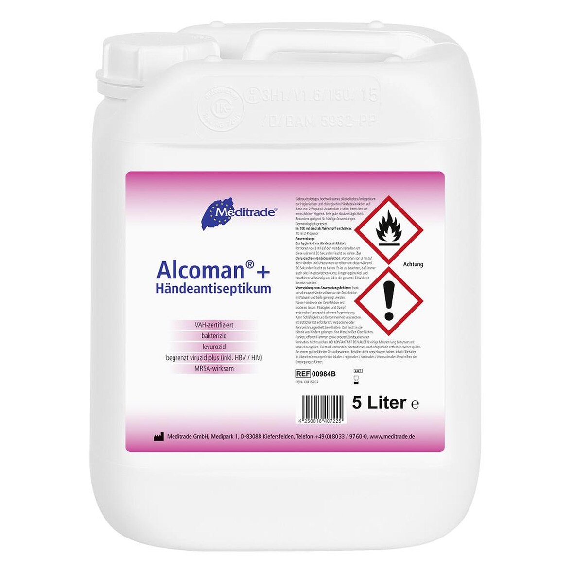 Alcoman+ - Handdesinfektion - 2 x 5 l - Händedesinfektionsmittel