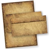 thumbnail of CASANOVA Briefpapier mit Umschlag Vintage 100 Sets Papier beidseitig A4 alt retro Mittelalter antik nostalgisch