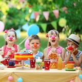 thumbnail of Relaxdays Kindergläser 4er Set, Einhorn-Motiv, Trinkglas Kinder, Deckel & Strohhalm, 450 ml Skala, Saftglas, transparent