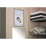 thumbnail of DURABLE DURAFRAME DIN A4 Inforahmen Selbstklebend, Magnetisch Silber Hartfolie 487223 23,4 (B) x 0,6 (T) x 32,6 (H) cm 2 Stück