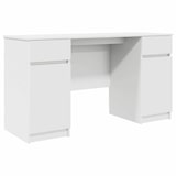 thumbnail of vidaXL Schreibtisch mit Schubladen Weiß 140 x 49 x 76 cm Holzwerkstoff