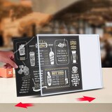 thumbnail of Wandmontierter LED-Leuchtkasten für Menü- und Werbeanzeigen, geeignet für Restaurants, Cafés und Geschäfte, Silber A2【CBWQ-A2485】