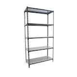 thumbnail of SimonRack Estante metálica, 1800x900x500 mm, 5 níveis, prateleira metálica, 180 kg no ponto de flexão, Antrazit/Galvanizado - Simonclick