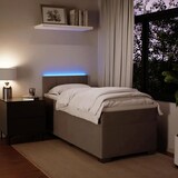 thumbnail of vidaXL Boxspringbett mit Matratze Hellgrau 90x190 cm Samt