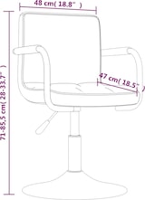 thumbnail of vidaXL Esszimmerstühle 2 Stk. Drehbar Hellgrau Samt