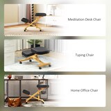 thumbnail of HOMCOM Sedia Posturale con Inginocchiatoio e Altezza Regolabile Nero