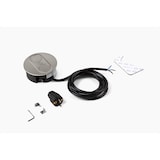 thumbnail of BACHMANN TWIST 2 1xCEE7/3 1xUSB A/C 22W 2,0m AEH Edelstahl-Optik rund