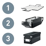 thumbnail of Leitz Archivbox Click & Store 60440001 für DIN A4, weiß, 281x200x369 mm, Hohe Stabilität