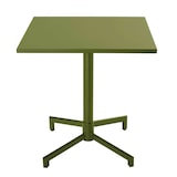thumbnail of Mesa cuadrada de jardín tipo bistró con tapa plegable verde caqui