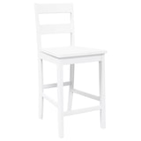 thumbnail of vidaXL Barhocker 2 Stk. Weiß Massivholz Gummibaum