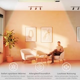 thumbnail of KLAMER Infrarotheizung 2600 W – WLAN Heizstrahler mit App- & Timer, Decken- & Wandmontage, Fenster-offen-Erkennung, Überhitzungsschutz, leise Strahlu…