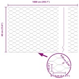 thumbnail of vidaXL Hexagonzaun Grün 0,4 x 10 m PVC