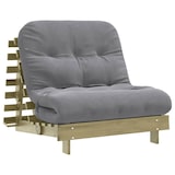 thumbnail of vidaXL Futon slaapbank met matras 90x206x11 cm geïmpregneerd hout