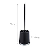 thumbnail of Relaxdays Klobürste mit Halter, 3er Set, abnehmbarer Bürstenkopf, Ø 7 cm, mit Klobürstenhalter, Toilettenbürste, schwarz