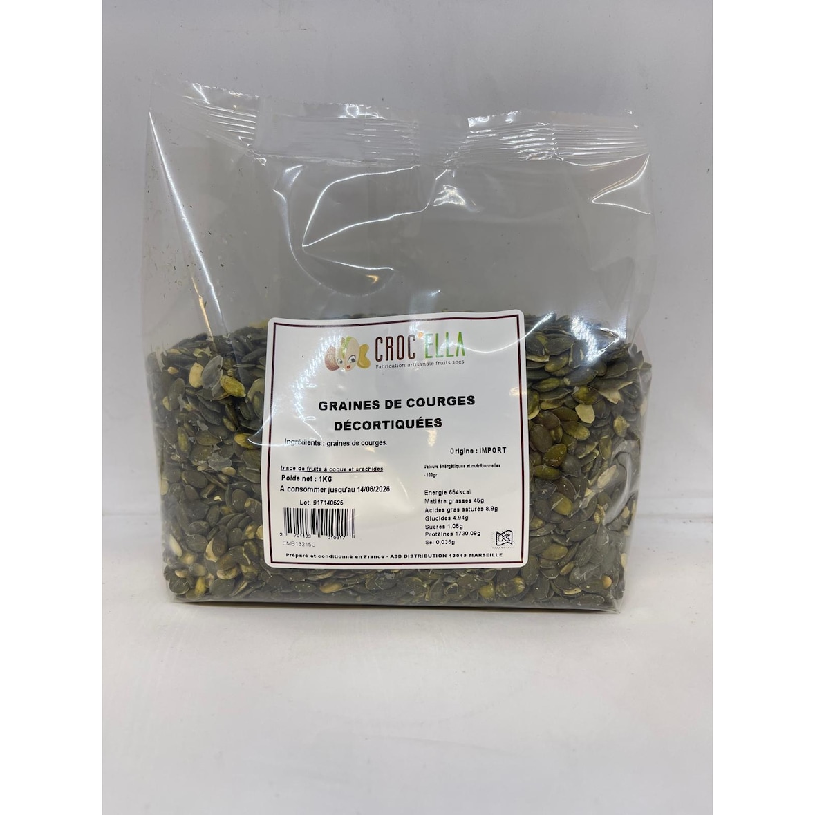 Graine de Courge Decortiquee de 1kg