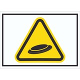 thumbnail of Vorsicht Frisbee Schild Symbol A3 (297x420mm)
