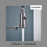 thumbnail of Bernd | Tapete filtrante de 3 vias cinza titânio gastronomia | Torneira de cozinha com osmose de aço inoxidável com mola restaurante com rotação  360°