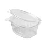 thumbnail of Metro Professional vaschetta ovale in PET con coperchio incernierato 750 cc transparent - (1 cf x 100 pz)