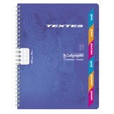 thumbnail of Lot de 10 Cahier de Textes Ligne 7000 17x22, 148p./74 feuilles 70 g/m² reliure intégrale, Séyès, touches couleurs