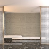 thumbnail of Pannello decorativo effetto roccia pietra 3D set 10 pz 7,2 mt2 rivestimento murale in PU 120 x 60 x 3 Grigio Cemento
