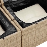 thumbnail of vidaXL Garten-Sofa-Set mit Kissen mit Speicher 8 pcs Beige und Creme