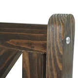 thumbnail of Gartenbank Kopenhagen, Sitzbank Parkbank Holzbank, 3-Sitzer Gastronomie-Qualität Massiv-Holz 160cm ~ dunkelbraun