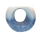 thumbnail of SalesFever Tischleuchte | Gestell Keramik / Schirm Leinen | B 31 x T 15 x H 25 cm | Blau – Weiß