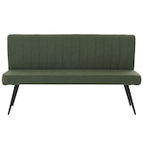 thumbnail of Sitzbank | HxBxT 90x160x60cm | Sitzhöhe 48cm | Rückenlehne Stoff/Textil Bouclé Metall 160cm | Grün | Esszimmerbank Bank Polsterbank